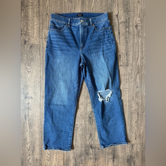Express Super High Rise Modern Straight Jean- Size 10 - Picture 2 of 6
